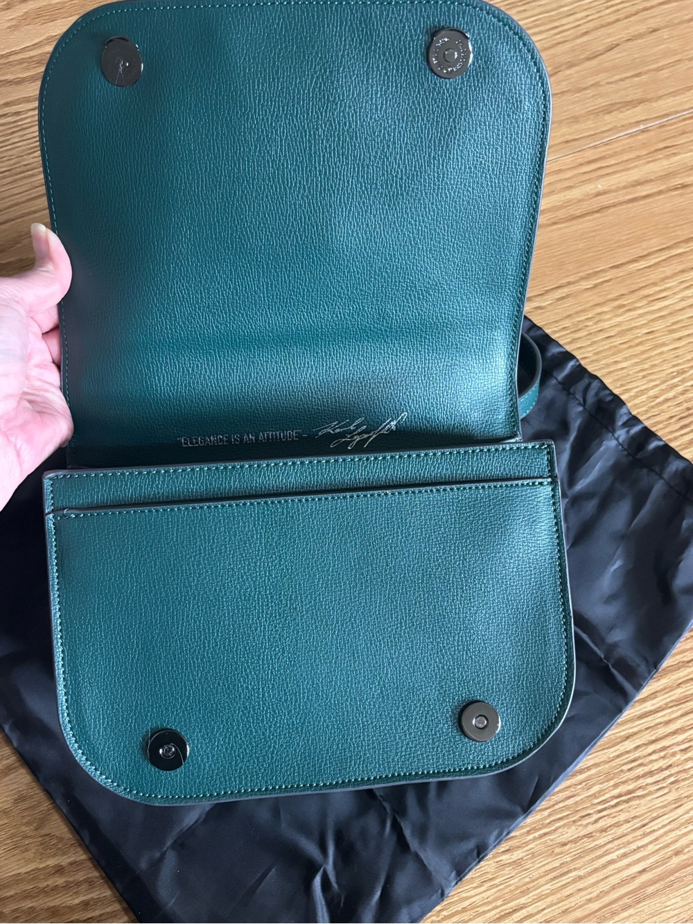 NWT Karl Lagerfield PARIS NWT Suede And Leather - Picture 4 of 9